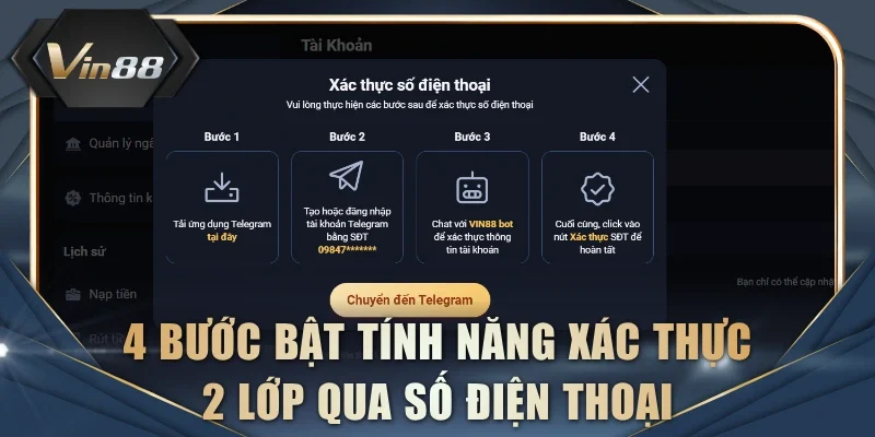 4 bước bật tính năng xác thực 2 lớp qua số điện thoại